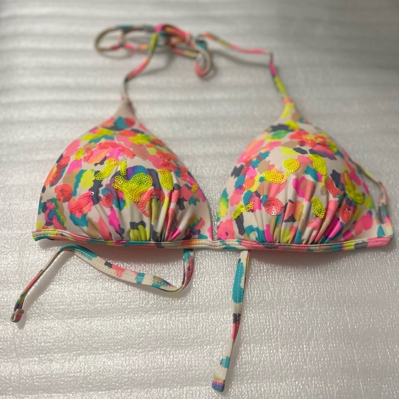 Xhilaration Swim Push Up Bikini Top Size Small Multicolor Cheetah Print - Picture 5 of 13